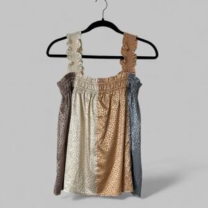 Entro Multi-Colored Animal Print Boho Top